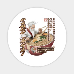 Martial Arts Ramen Noodles Fusion Sensei Pai Mei Magnet